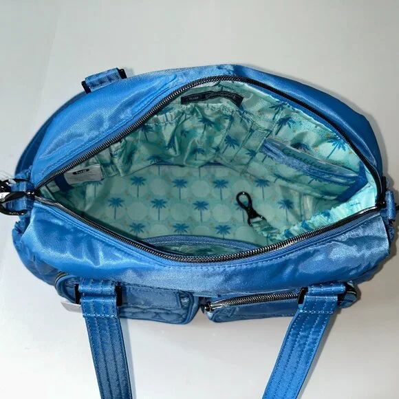 Lug Jumper 2 Carry-All Tote Coastal Blue Quilted Hearts
